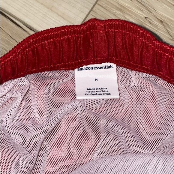 Amazon Essentials Swim Trunks Red Medium - Picture 3 of 4